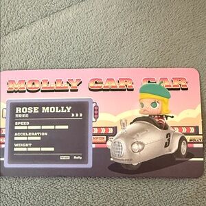 2021 Molly Car Car. “ Rose Molly” Highly Collectible series.